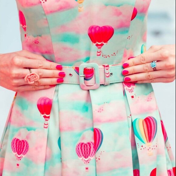 Voodoo Vixen Balloon Dress with Pockets & Belt XL - Picture 8 of 8